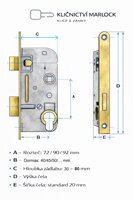 Jak změřit zadlabávací zámek