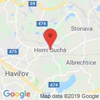 Google map: Horní Suchá CZ Karviná